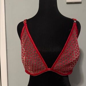 Red Sheer Lace Bralette - Victoria’s Secret